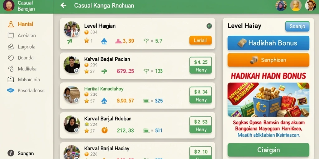 Tampilan awal permainan yang menarik perhatian.