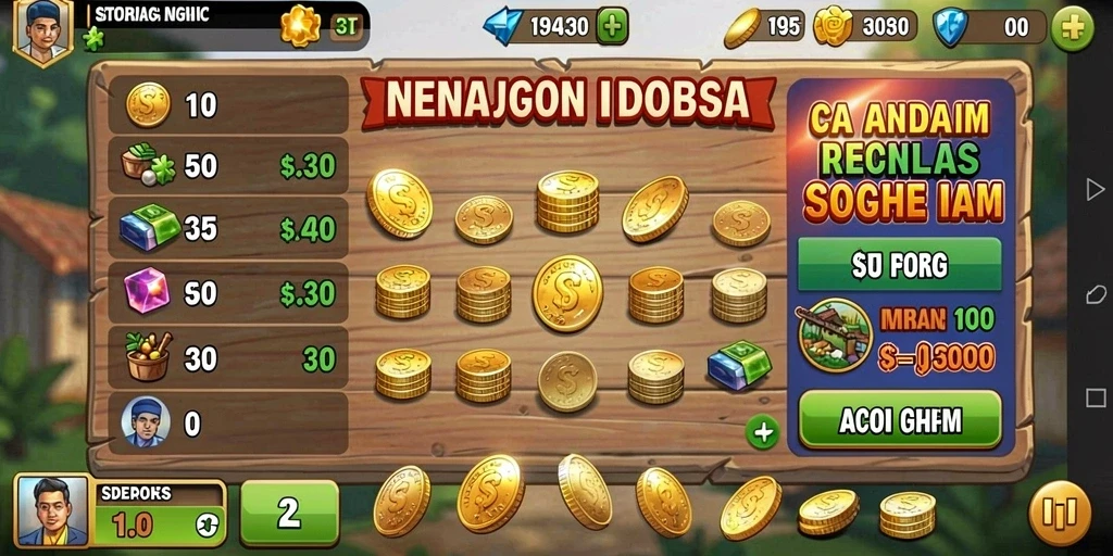 Tampilan karakter yang bisa dikustomisasi dengan bebas.