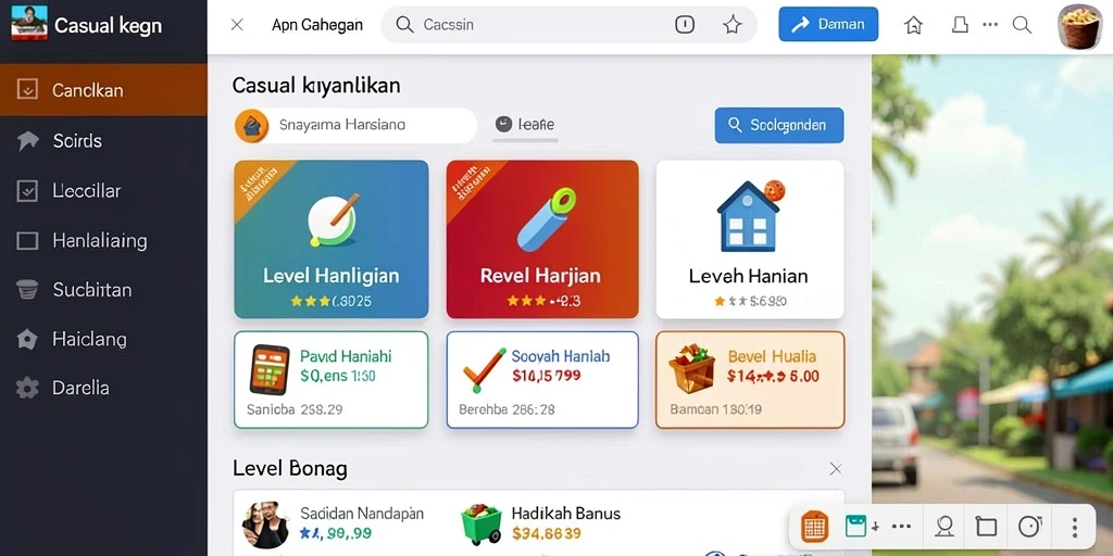 Screenshot menampilkan antarmuka permainan yang menarik dan intuitif.
