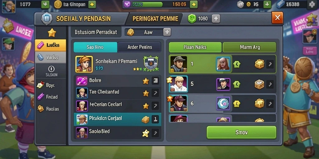 Screenshot antarmuka pengguna yang sederhana dan menarik.