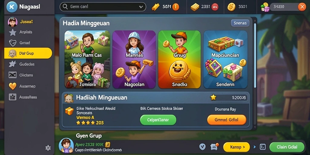 Tampilan awal yang menarik dan intuitif.