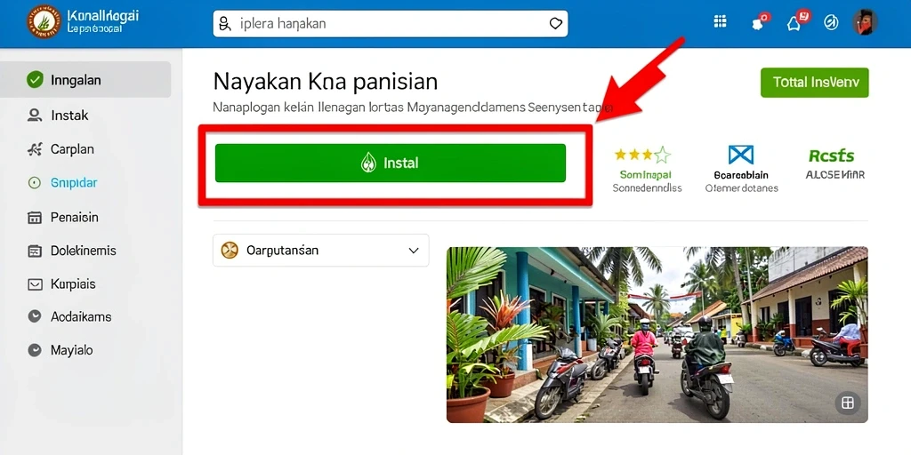 Tampilan antarmuka utama yang menarik.