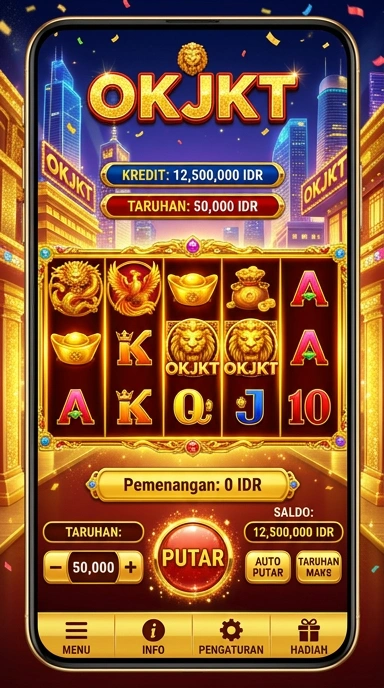 Cuplikan layar menu unduhan okjkt untuk perangkat Android
